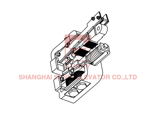 SN-SG-AQ10 Elevator Safety Gear Lift Components With Belleville Spring For Passenger Lift