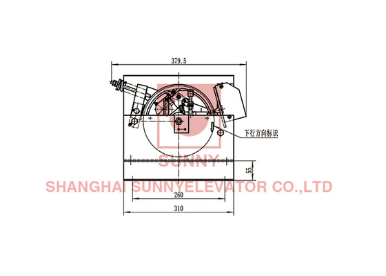 Elevator Speed Governor With Ф200mm Sheave Diameter Passenger Lift