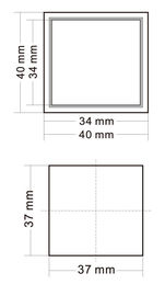 Custom Elevator Push Button 40*40 Mm Size Illuminant Halo And Characters