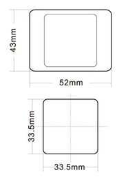 Elevator Push Button Switch , Escalator Spare Parts Ultra - Thin Design