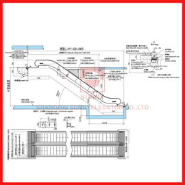 Auto Indoor / Outdoor High Speed Elevator Escalator Comfortable With 35 Degree