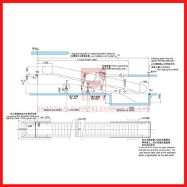 12 Degree Indoor Moving Walk Escalator 0.5m/s For Airport / Supermarket