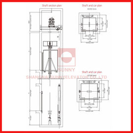 Small Machine Room High Speed Lift Energy Saving With Compact Structure