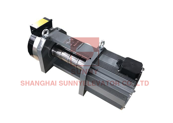320kg~1000kg Elevator Belt Drive Gearless Traction Machine Steel Belt Traction Machine