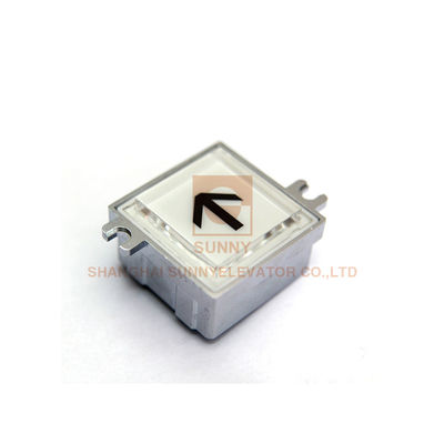 Zn Alloy Frame and Acrylic Plate Square Lift Push Button / Elevator Touch Button