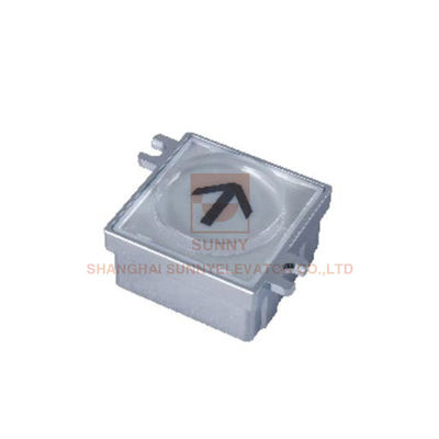 Zn Alloy Frame and Acrylic Plate Square Lift Push Button / Elevator Touch Button