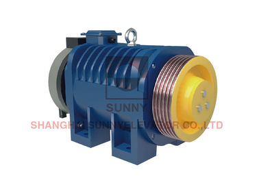 Load 630kg Pulley 320mm Elevator Gearless Traction Machine  For Passenger Elevator Parts