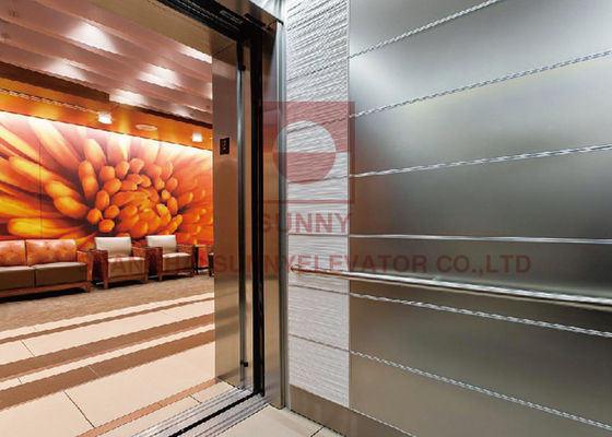 Stainless Steel High Speed Passenger Elevator with VVVF Control System and 450-2000kg Load Capacity