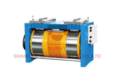 Load 1250kg 20 Poles Elevator Gearless Traction Machine For Traction System