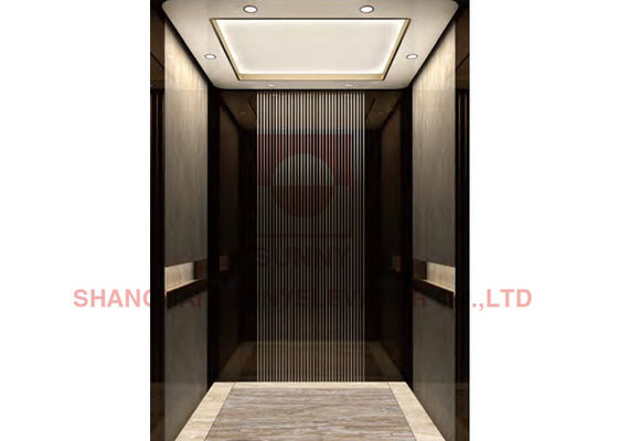 PVC Floor Etching Stainless Steel Elevator Lift Cabin Decoration