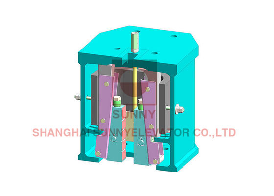 0.75m/S Progressive Safety Gear Elevator Parts 5500Kg Load for passenger lift