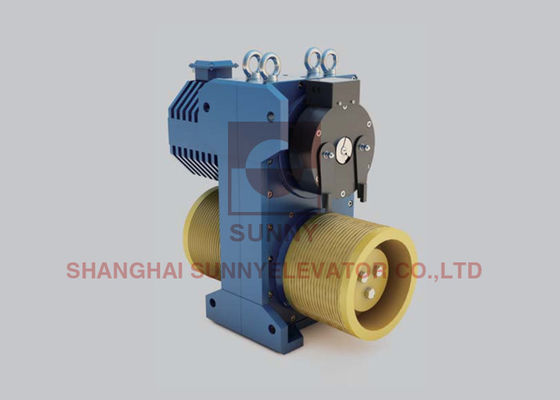 1000kg Load Electrical Traction Gearless Elevator Motor 0.4m/S