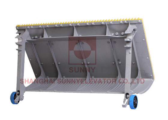 Yellow Demarcation Strip Elevator Spare Parts 1000MM Aluminum Elevator Step