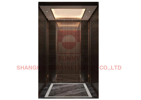 IP67 Home Villa Elevator Cabin Decoration With Led Light And PVC Floor