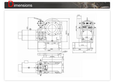 Seamless Structural Electromagnetic Geared Traction Machine 800 KG