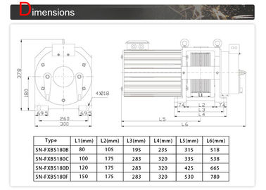 Lift Gearless Traction Machine For Room - Less / Elevator Motor