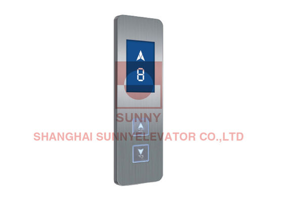 Hairline Material LCD Elevator Cop Panel 300 X 92 X 12mm For Passenger Elevator