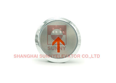 Round Lift Elevators Parts Elevator Touch Button With Braille