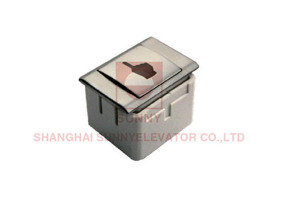 Passenger Elevator Push Button with Transparent Plastic Characters and 38*47mm Size - ISO9001 Certified Elevator Spare Parts