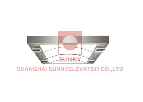 Ceiling Acrylic Transparency Passenger Elevator White Arch Light Emitting Panel