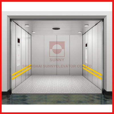 speed 0.5m/S Painted Steel Industrial Freight Elevator With Low Noise External Elevator Lifts