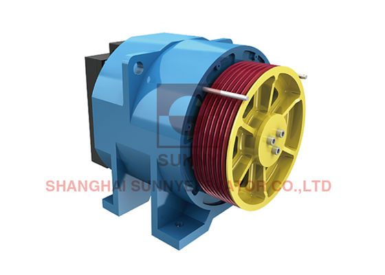 450~1000KG Gearless Elevator Machine For Sightseeing Elevators