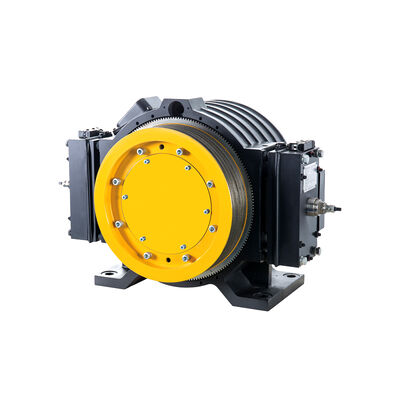 450-630kg Load 1.0~1.75m/s Speed Lift Traction Machine with Block Brake for Elevator Spare Parts