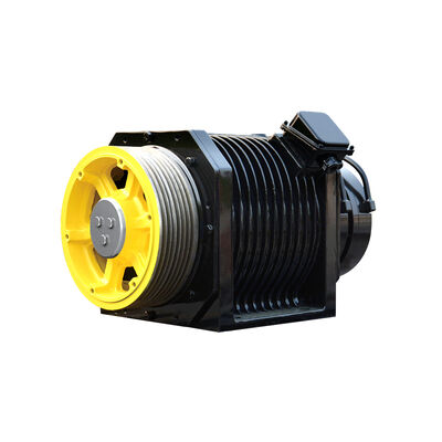 Elevator Traction Machine with Dish Brake Low Noise and Compact Structure for MR and MRL Passenger Elevators